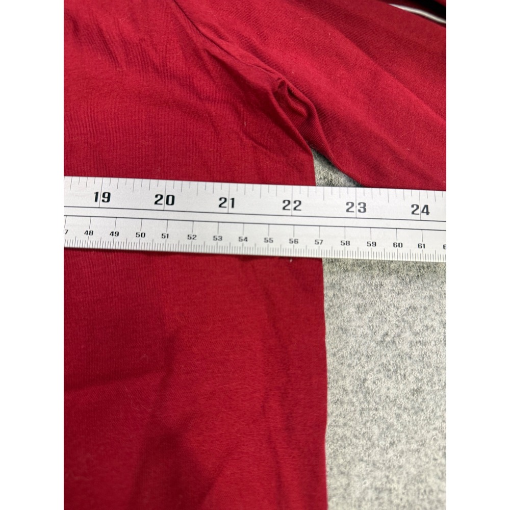 Armani Exchange Mens XL Red Long Sleeve Piping Detail Crew Neck T-Shirt - Picture 4 of 5